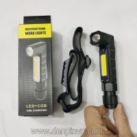 Đèn pin led COB siêu sáng xoay 90 độ nam châm đuôi cổng sạc USB